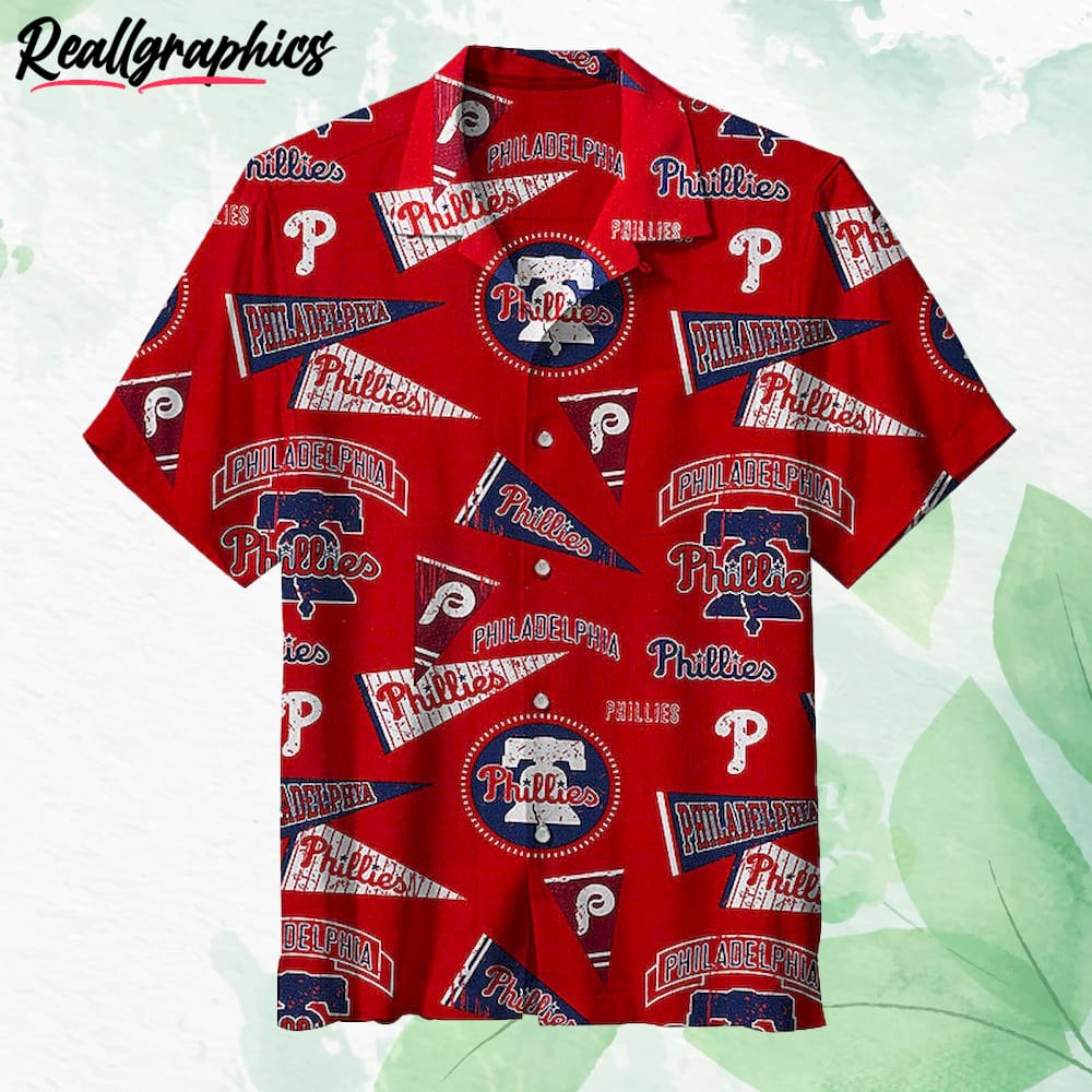MLB Philadelphia Phillies Hawaiian Shirt - T-shirts Low Price
