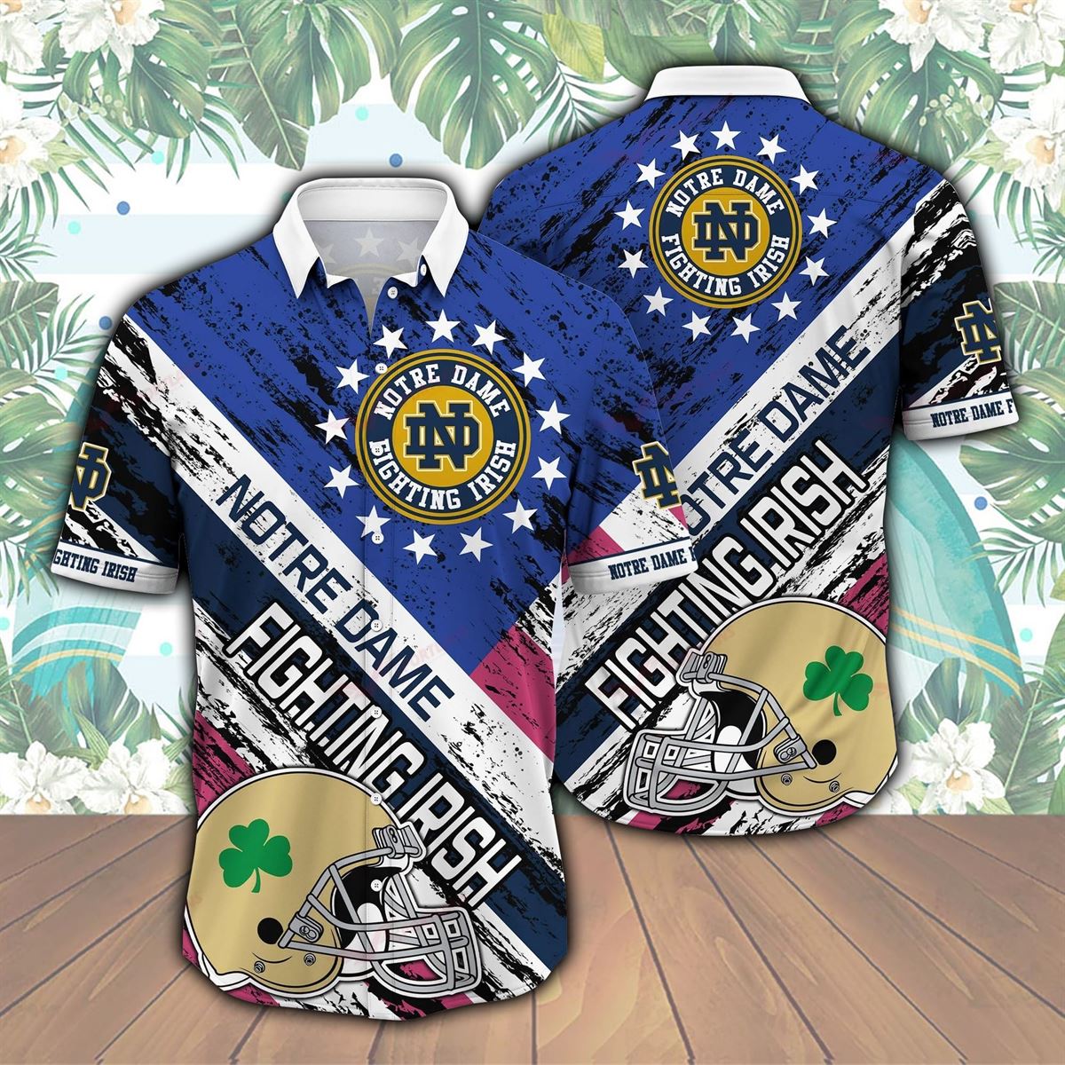 Fighting Irish Notre Dame Hawaiian Shirt Football Notre Dame Shirt