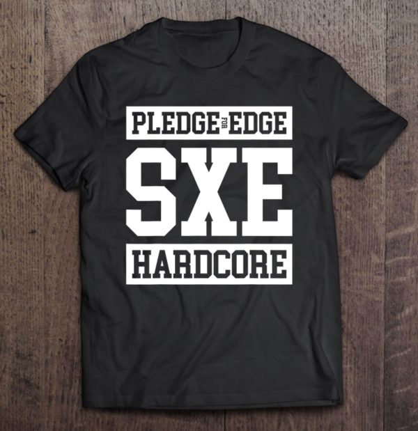 sxe straight-edge hardcore music lover tee shirt