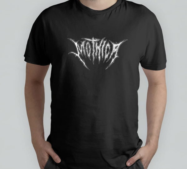 mothica metal moth logo t-shirt