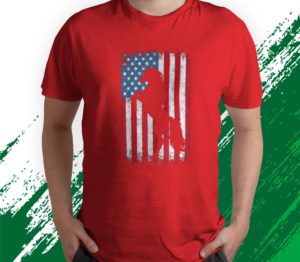 horse american flag usa 4th of july t-shirt