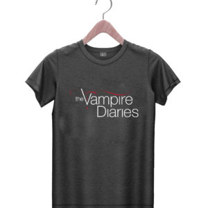 t shirt black vampire diaries logo k40fv
