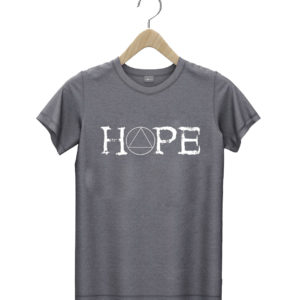 t shirt dark heather sobriety hope recovery alcoholic sober recover aa support bLiPp