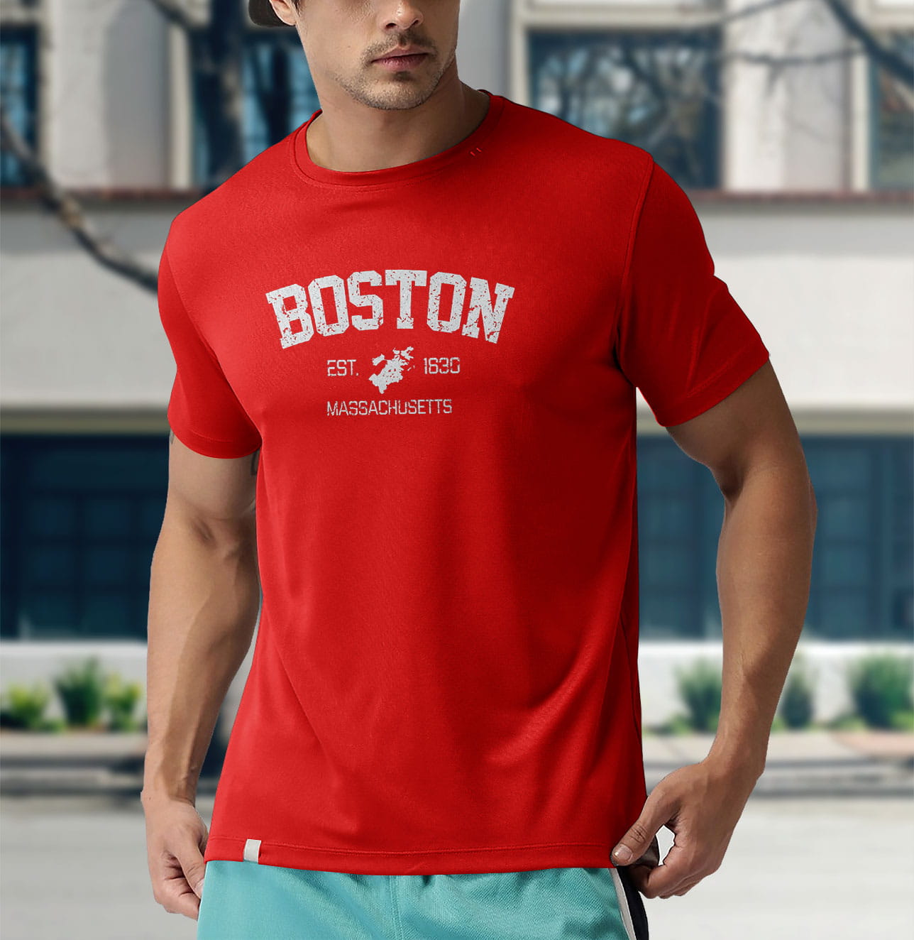 Vintage Boston Massachusetts Est. 1630 T-Shirt - Reallgraphics