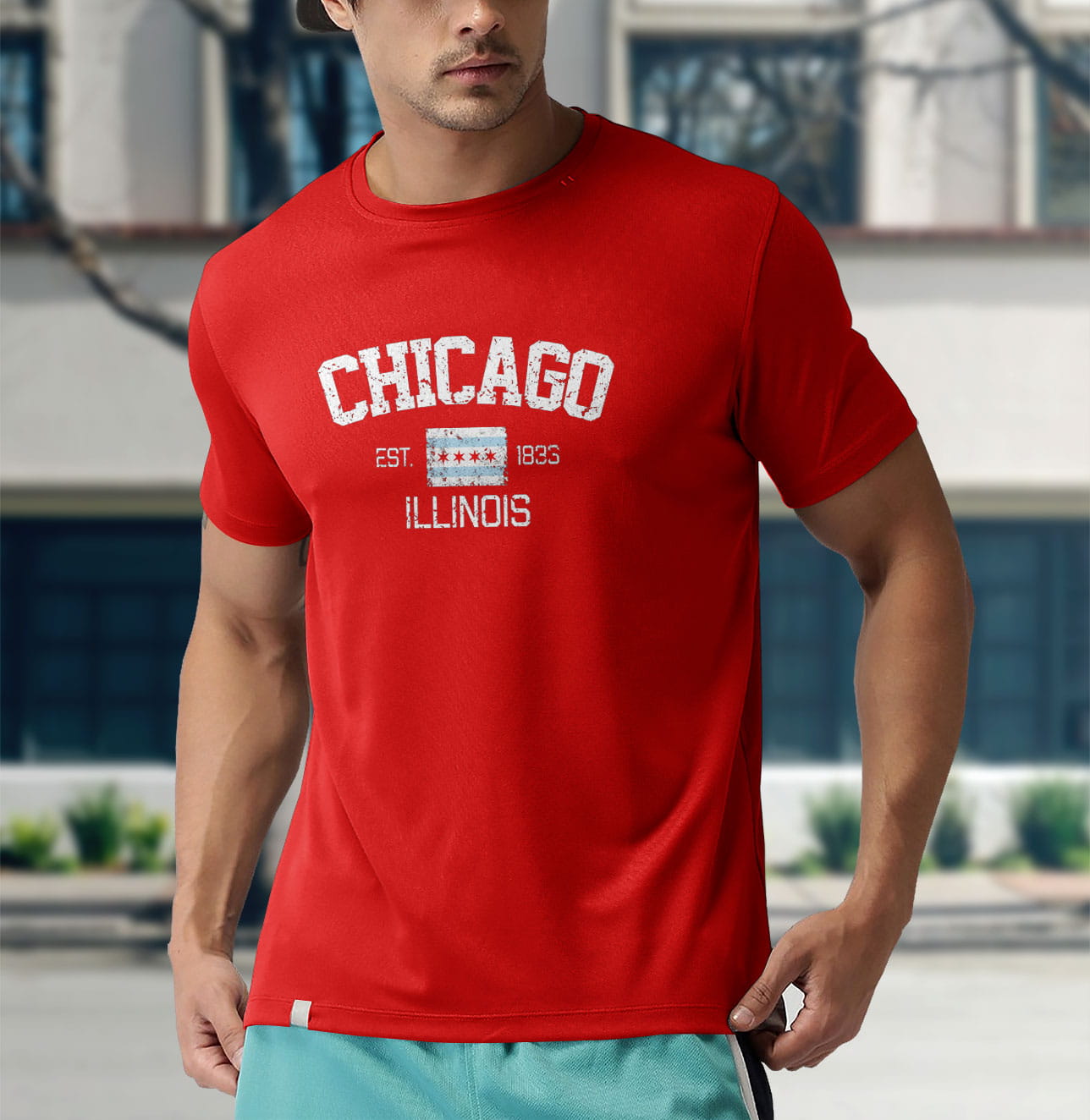 Vintage Chicago Illinois Est. 1833 Souvenir T-Shirt - Reallgraphics