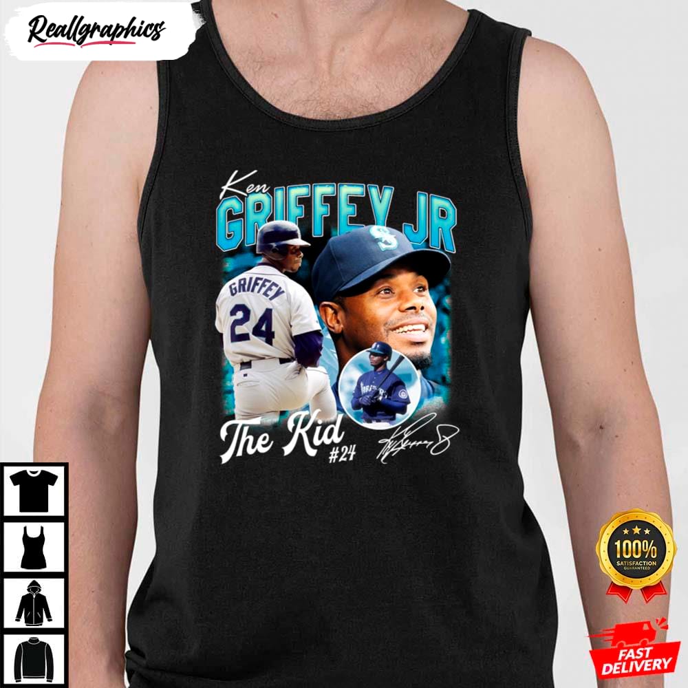 The Kid Baseball Vintage Signature Ken Griffey Jr Shirt