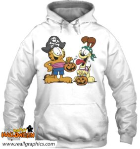 Garfield Halloween Odie Garfield Pirates Shirt - Reallgraphics