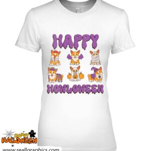 happy howloween dog corgis halloween costume shirt 849 yLYVb