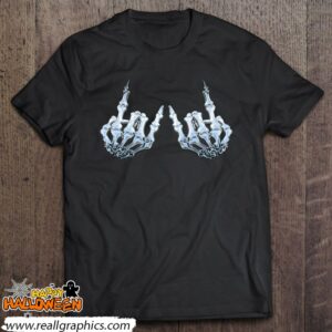 rock on rock star skeleton hands shirt 207 QxZNr