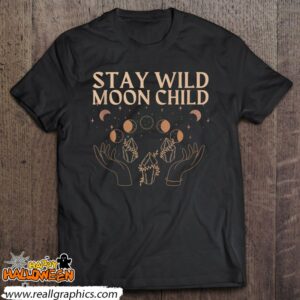 tarot card aesthetic witchy celestial stay wild moon child shirt 920 q7k8i