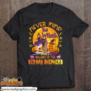 the witch beware of the german shepherd halloween shirt 307 Px4wq