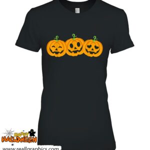 three halloween pumpkins jack o lantern faces shirt 925 dGkie