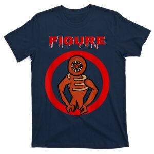 2022 black monster horror game doors figure t shirt 3 n6282d