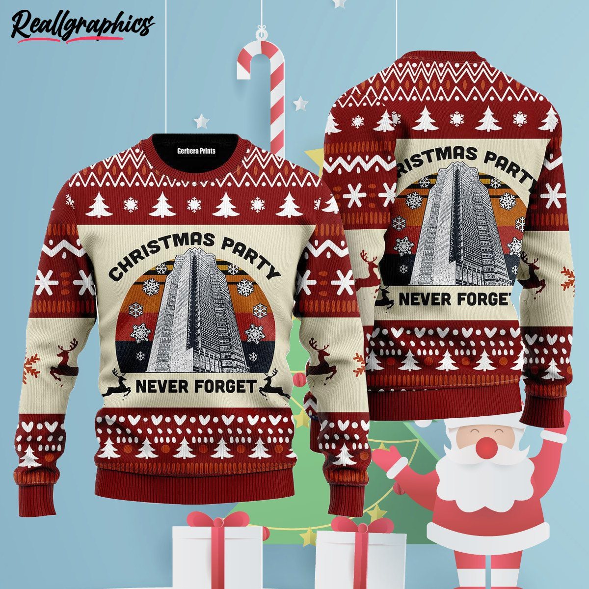 Nevermore Academy Ugly Christmas Sweater - Tagotee