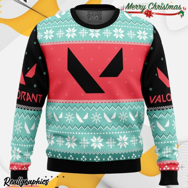 play as one valorant ugly christmas sweater 1 llohrs