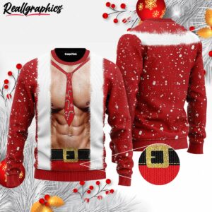 santa body ugly christmas sweater bxozja