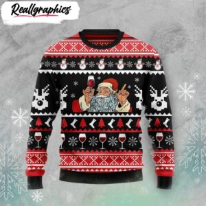 santa claus ugly christmas sweater best gift for christmas 1 wdjrxl