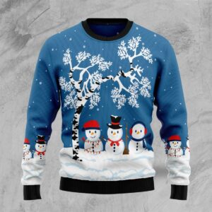 snowman beauty ugly christmas sweater fsrgnu