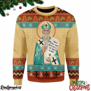 st. patrick ugly christmas ugly sweatshirt sweater 1 mtxca6