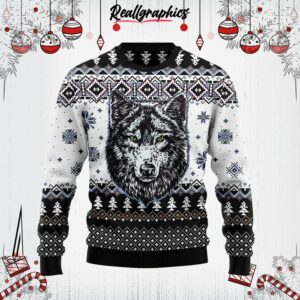 wolf ugly christmas sweater fa46lm