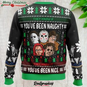 an ugly slasher horror movie ugly christmas sweater 1 orhadd