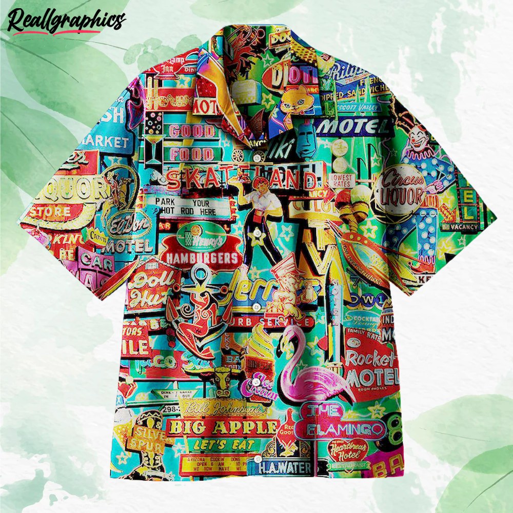 Brand in America Short Sleeve Button Up Shirt - Reallgraphics