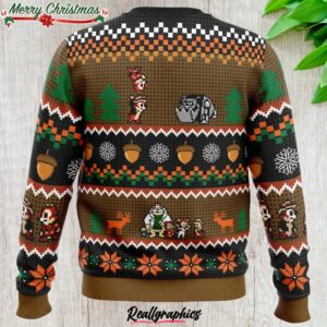 chip n dale christmas rangers ugly christmas sweater 1 l5hr3p