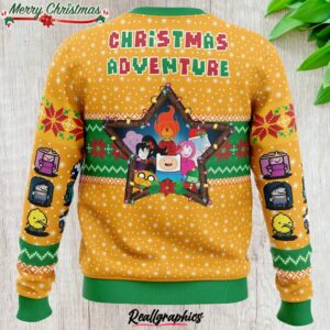 christmas adventure adventure time ugly christmas sweater 1 vap7gs