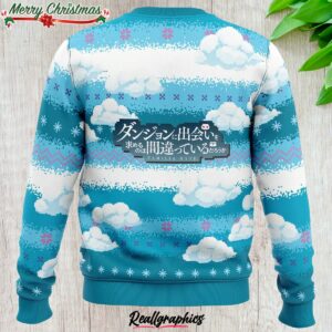 danmachi ugly christmas sweater 1 iti6pq