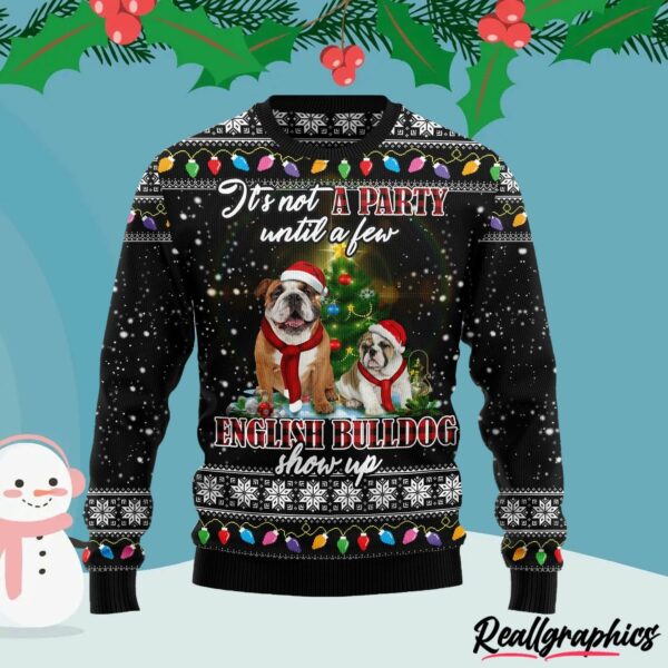 english bulldog ugly christmas sweater iwzwge