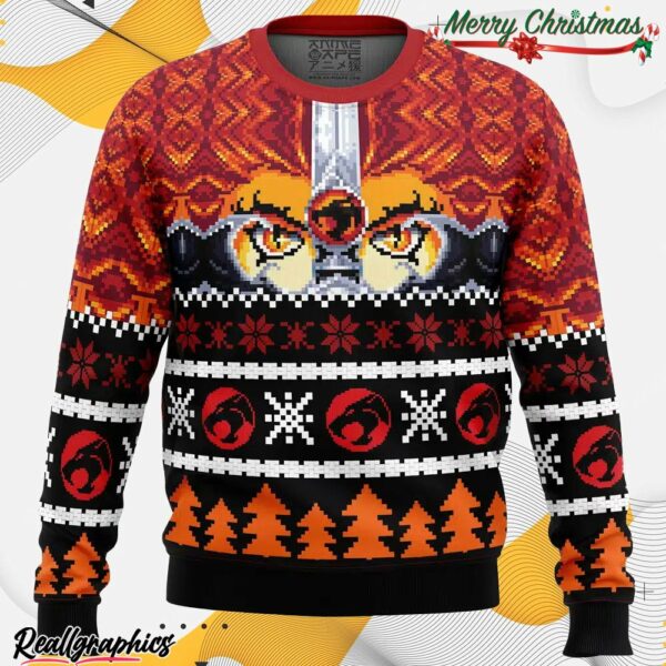 ho ho hooo holiday thundercats ugly christmas sweater hy7z7l