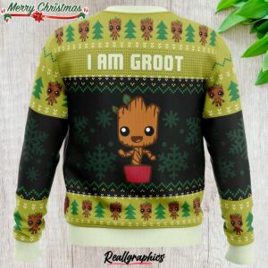 i am grootmas guardians of the galaxy marvel ugly christmas sweater 1 zwbqcr