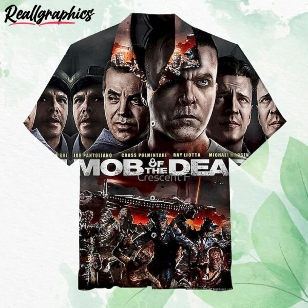mob of the dead short sleeve button up shirt yb9pkz