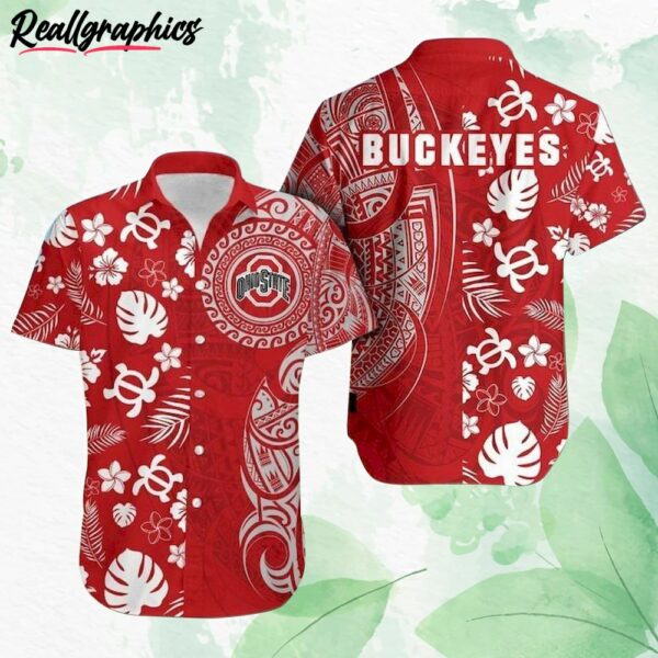 ohio state buckeyes hawaiian shirt phmsde