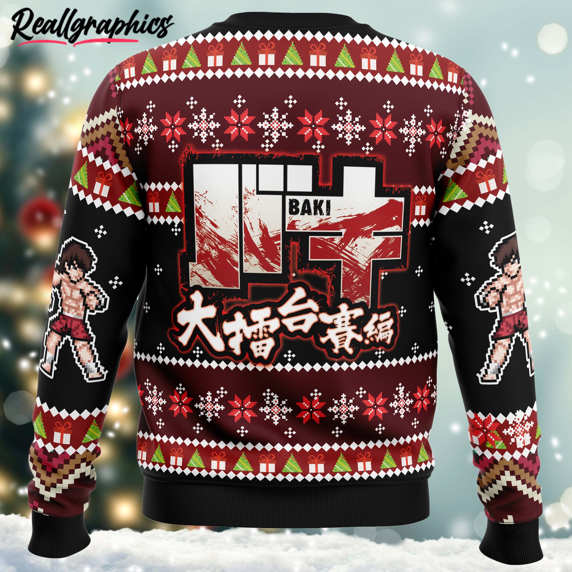 santa baki ugly christmas sweater 2 yzS1P