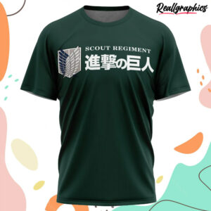 scouting regiment attack on titan t shirt 1 hxq7h4