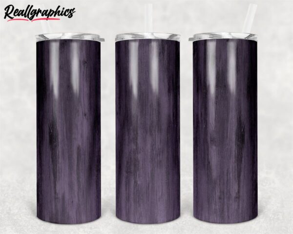 seamless wood grain purple straight and warped design skinny tumbler eaopfw