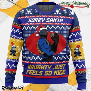 sorry santa cobra commander gi joe ugly christmas sweater ranfgi