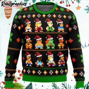 street fighter classic collection ugly christmas sweater ssyni