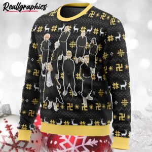 the buddhist symbol tokyo revengers ugly christmas sweater 2 diym0