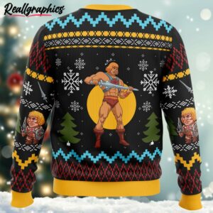 the good power of christmas he man ugly christmas sweater 2 ekeff