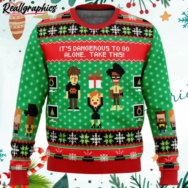 the it crowd ugly christmas sweater jshao