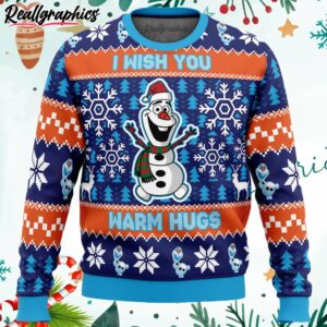 warm hugs frozen ugly christmas sweater 722HM