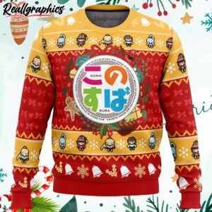 wonderful christmas konosuba ugly christmas sweater wqSxS