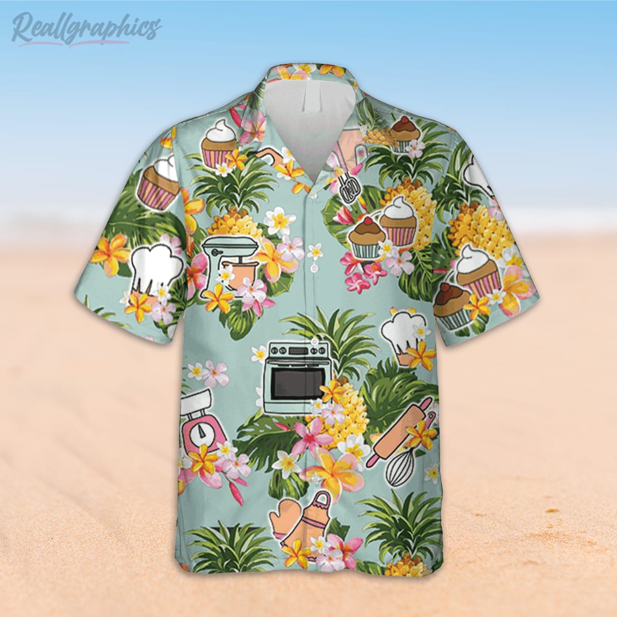 baker pineapple and hibicus hawaiian shirt 2 vvfk28