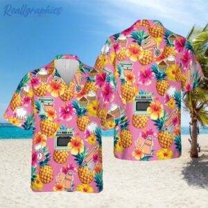 bakery pineapple pink hawaiian shirt summer shirt 1 owm0i8