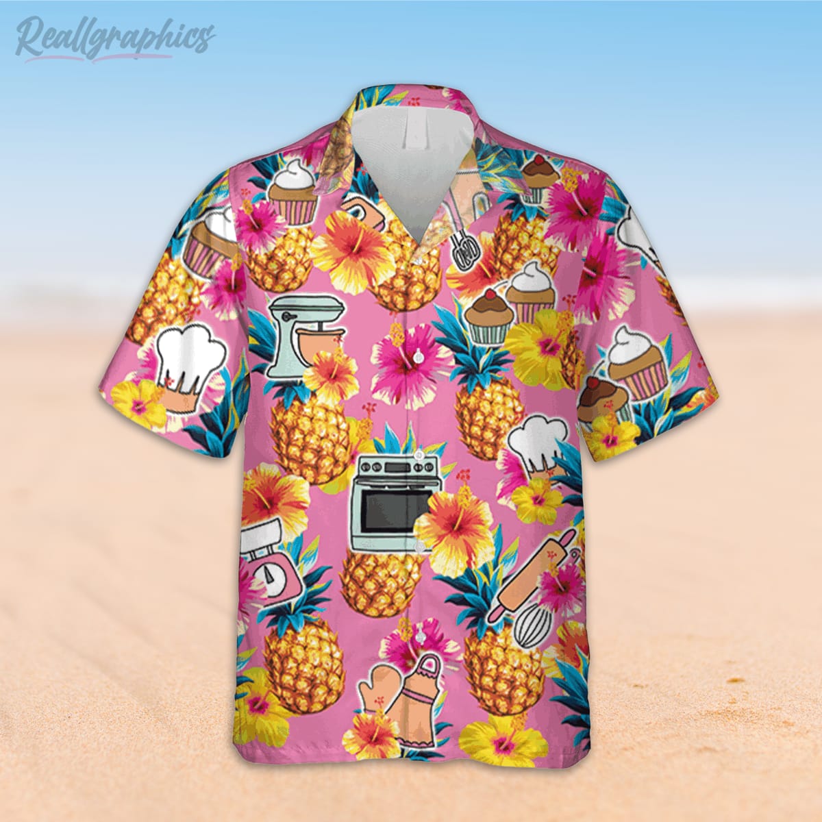 bakery pineapple pink hawaiian shirt summer shirt 2 azzf5m