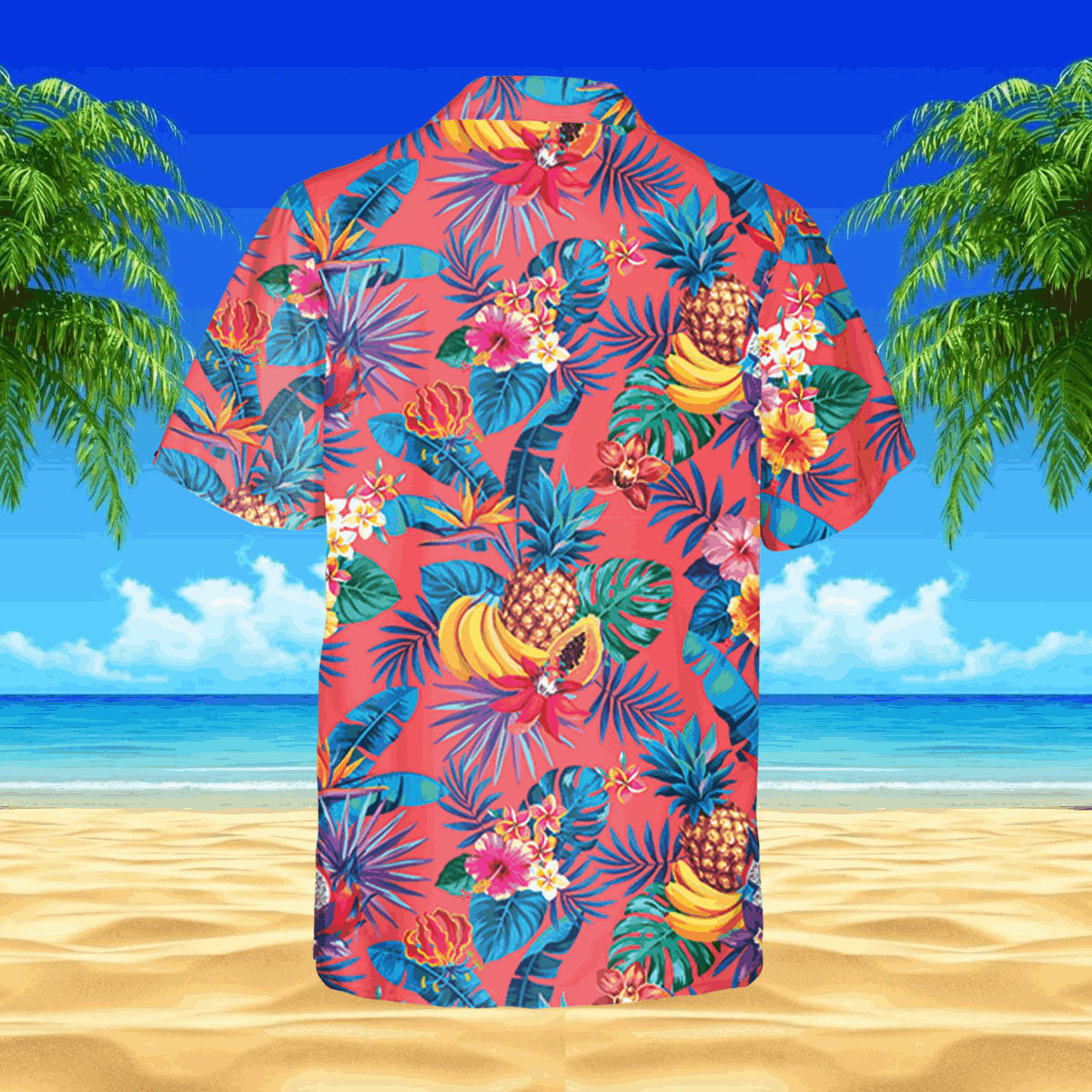 Pink Bananas Funny Hawaiian Shirt