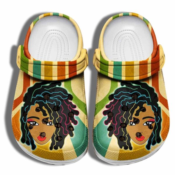 black girl hair juneteenth africa culture black women classic clogs shoes ukphhg