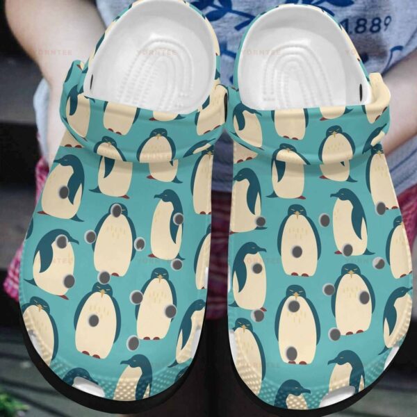 cute green penguin blue classic clogs shoes bn4rx9